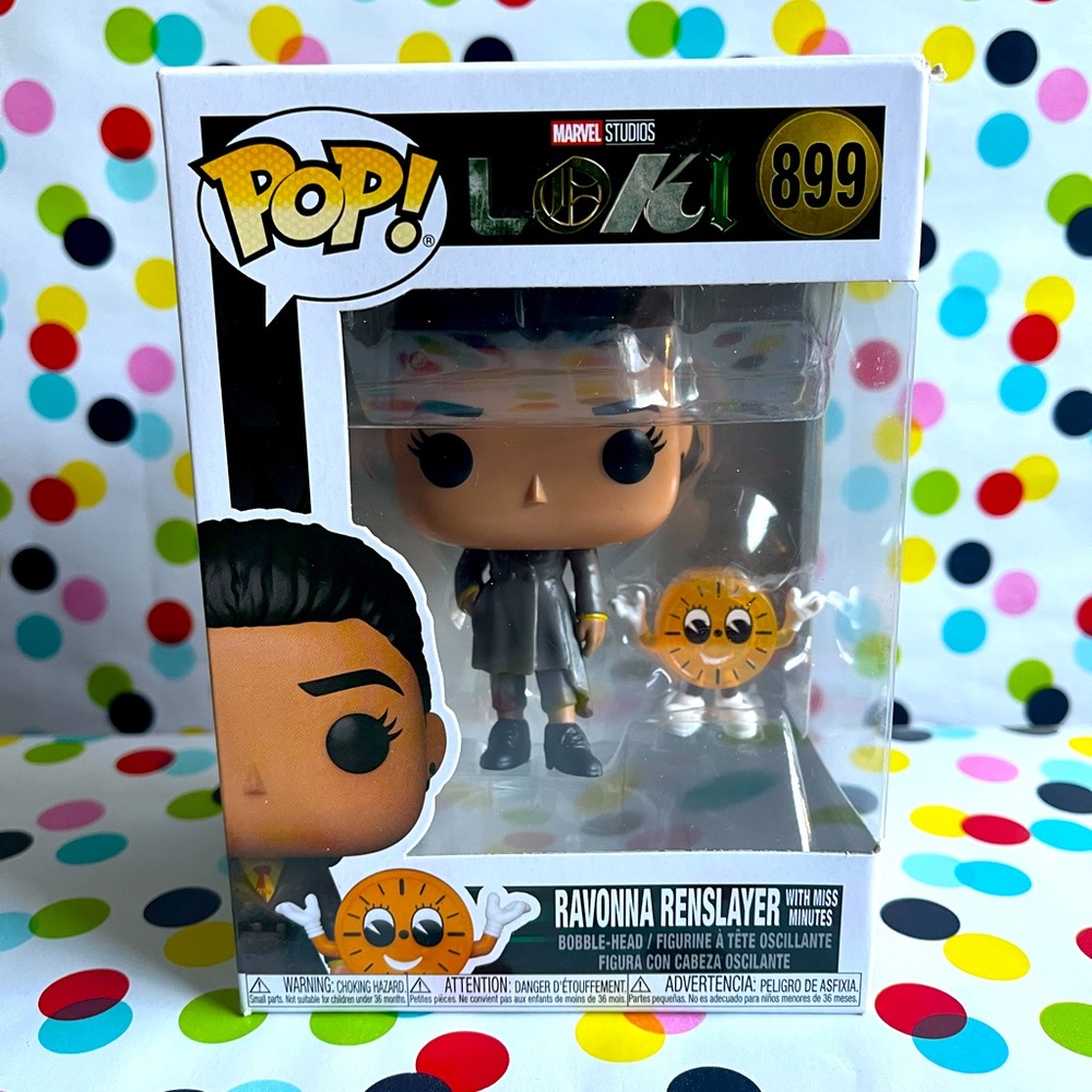 Disney Marvel Funko pop Loki Ravonna Renslayer with Miss Minutes #899